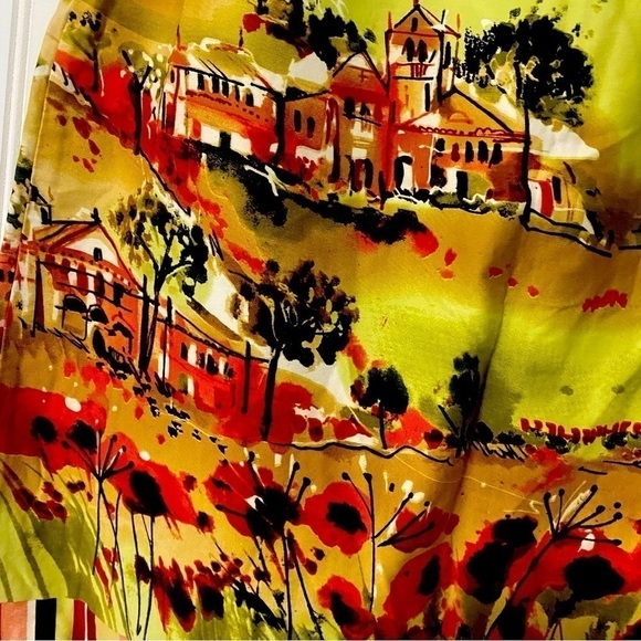 NYC Design Company Beautiful Autumn Colors Graphic Print Skirt 10P Beautiful - Picture 4 of 14